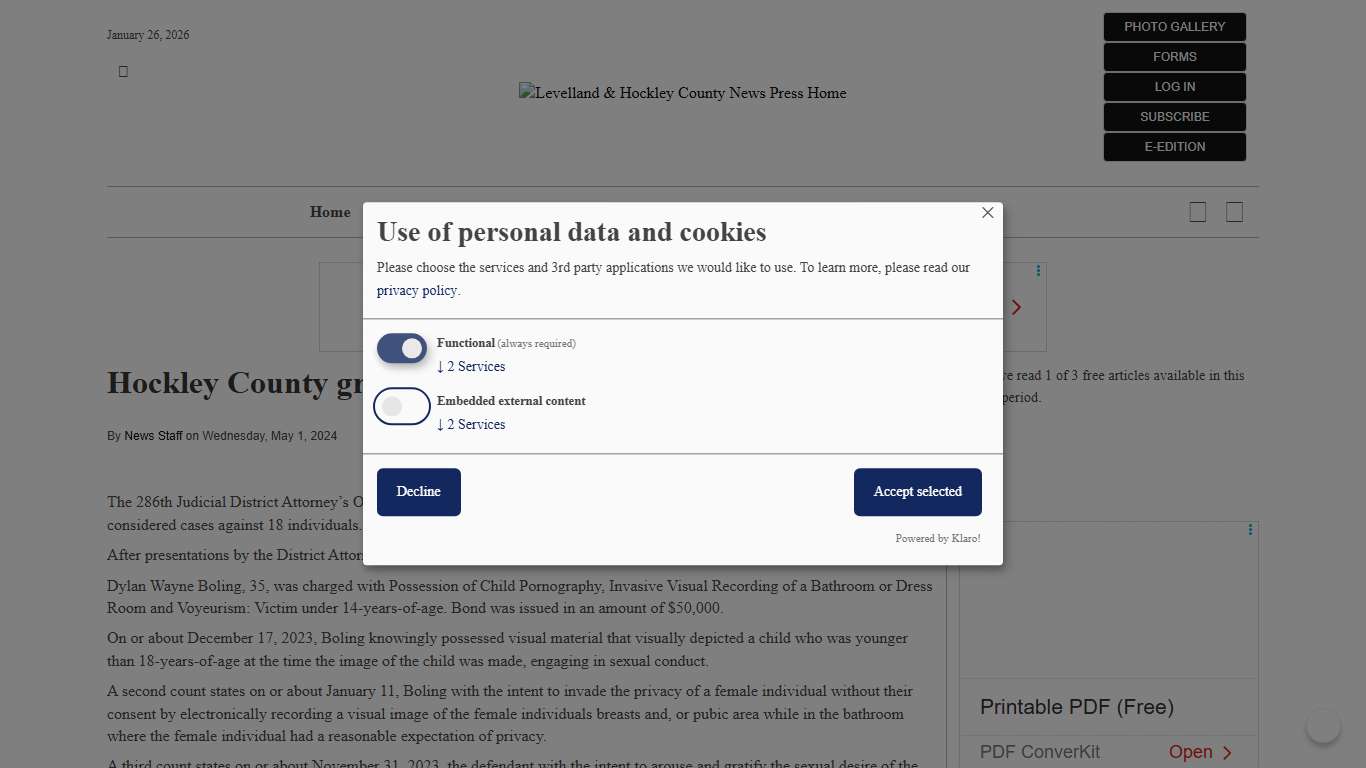 Hockley County grand jury returns indictments Levelland & Hockley County News Press